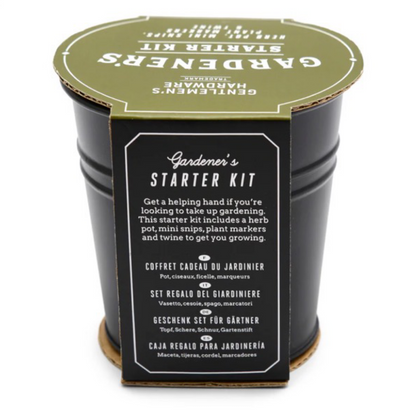 4pk of Gentlemen's Hardware Herb Gardening Pot Starter Kits