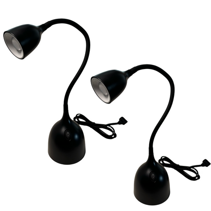 2pk Greenlight Energy Saving, 19" Flexible Gooseneck LED Desk Lamps