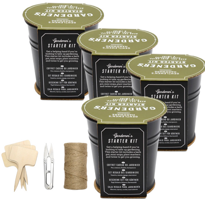 4pk of Gentlemen's Hardware Herb Gardening Pot Starter Kits