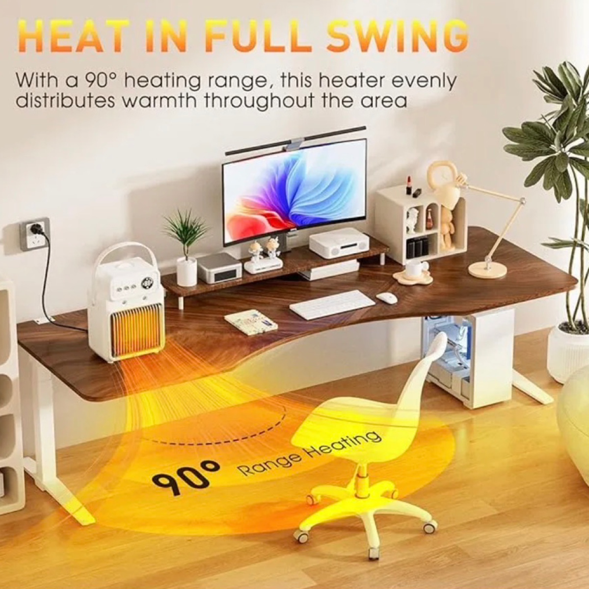 3 in 1 Space Heater with Humidifier & Fan - Heats up to 200Sq ft.