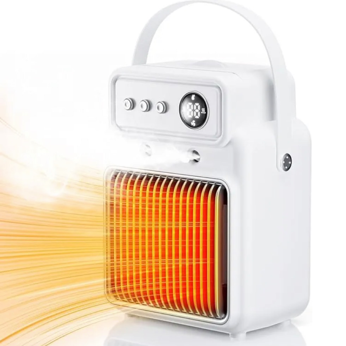 3 in 1 Space Heater with Humidifier & Fan - Heats up to 200Sq ft.