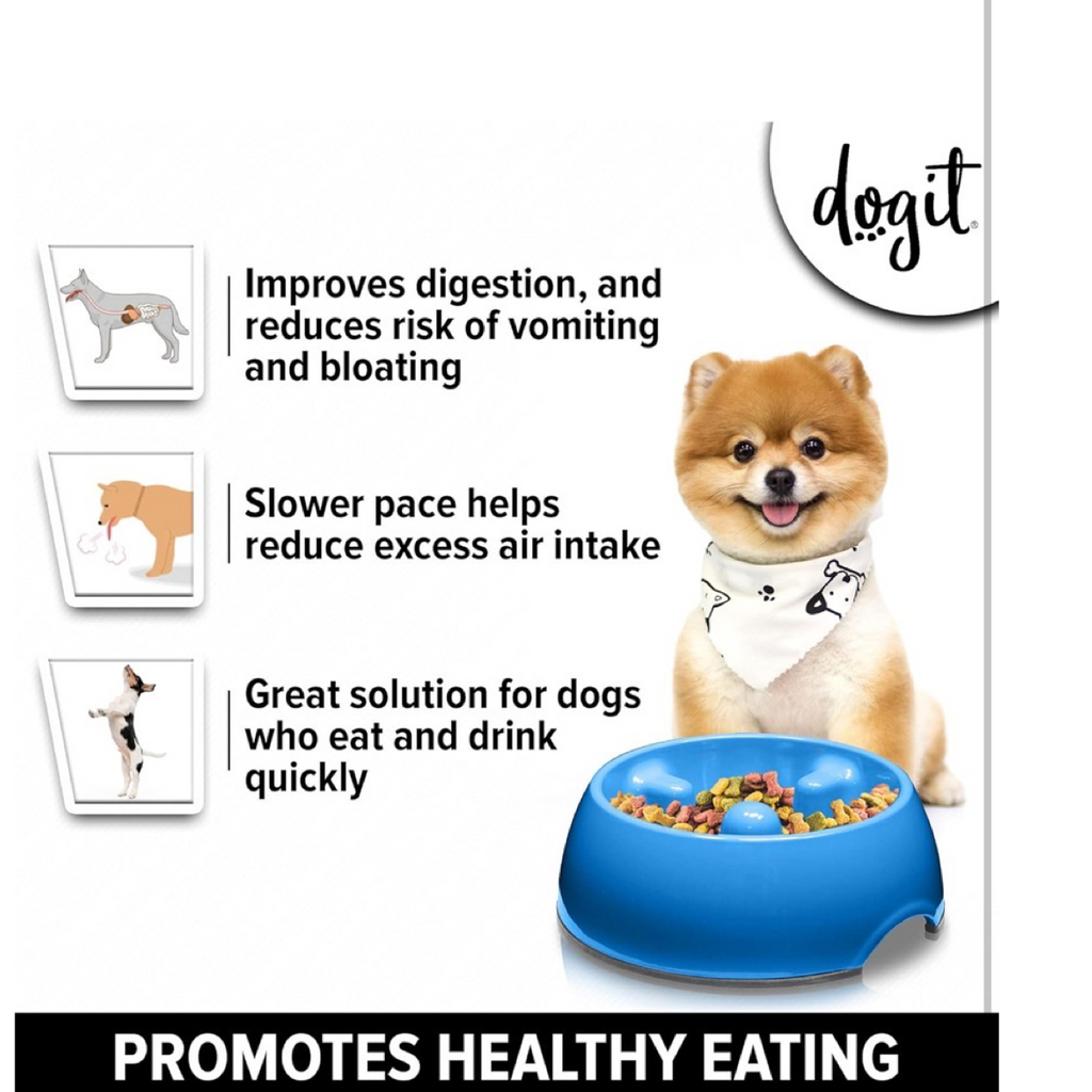 dog IT GO-SLOW Anti-Gulping Food Bowl - Avaiable in 3 Sizes
