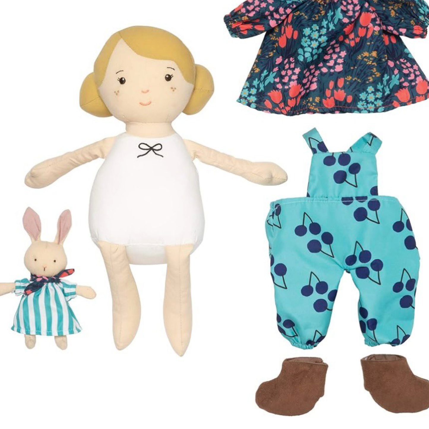 14" Manhattan Toy Playdate Friends - Cloth Doll w/ Companion