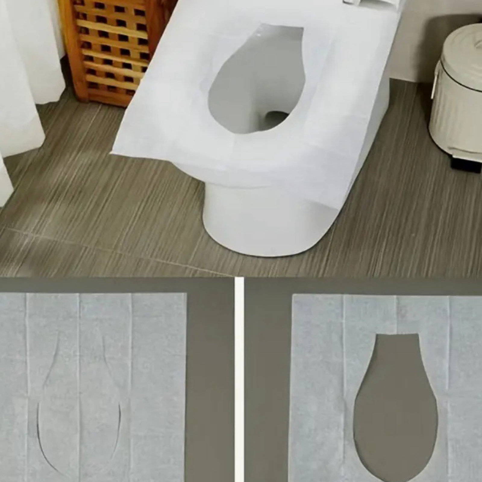 5pc "Sitting Pretty" Flushable Toilet Seat Covers - Hygienic For Public Rest Rooms