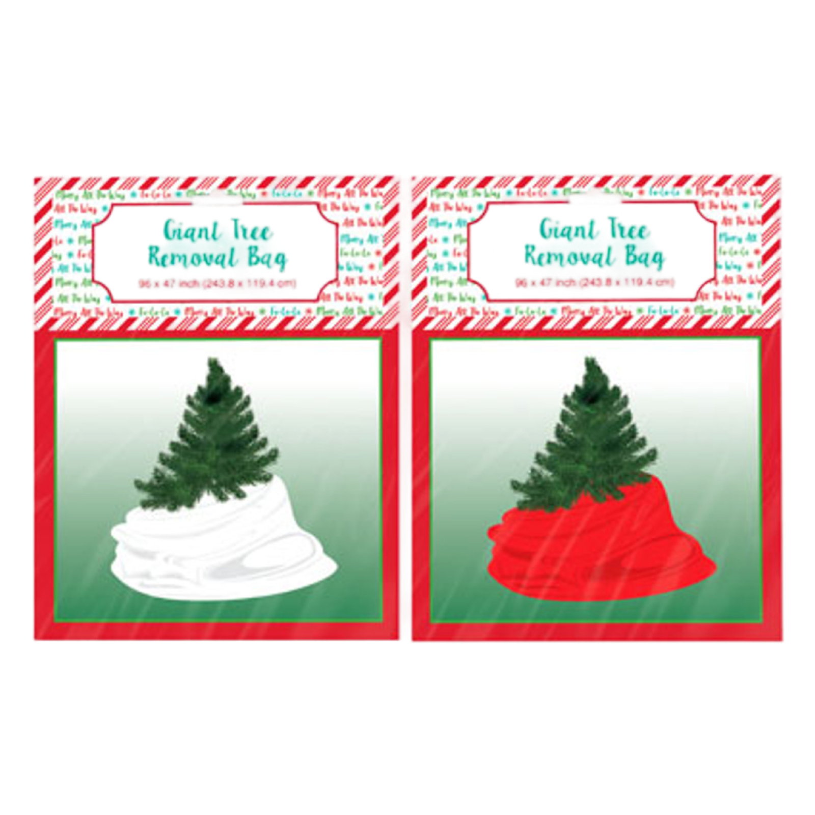 96" Giant Chritmas Tree Removal Bag - Disposable and Easy!
