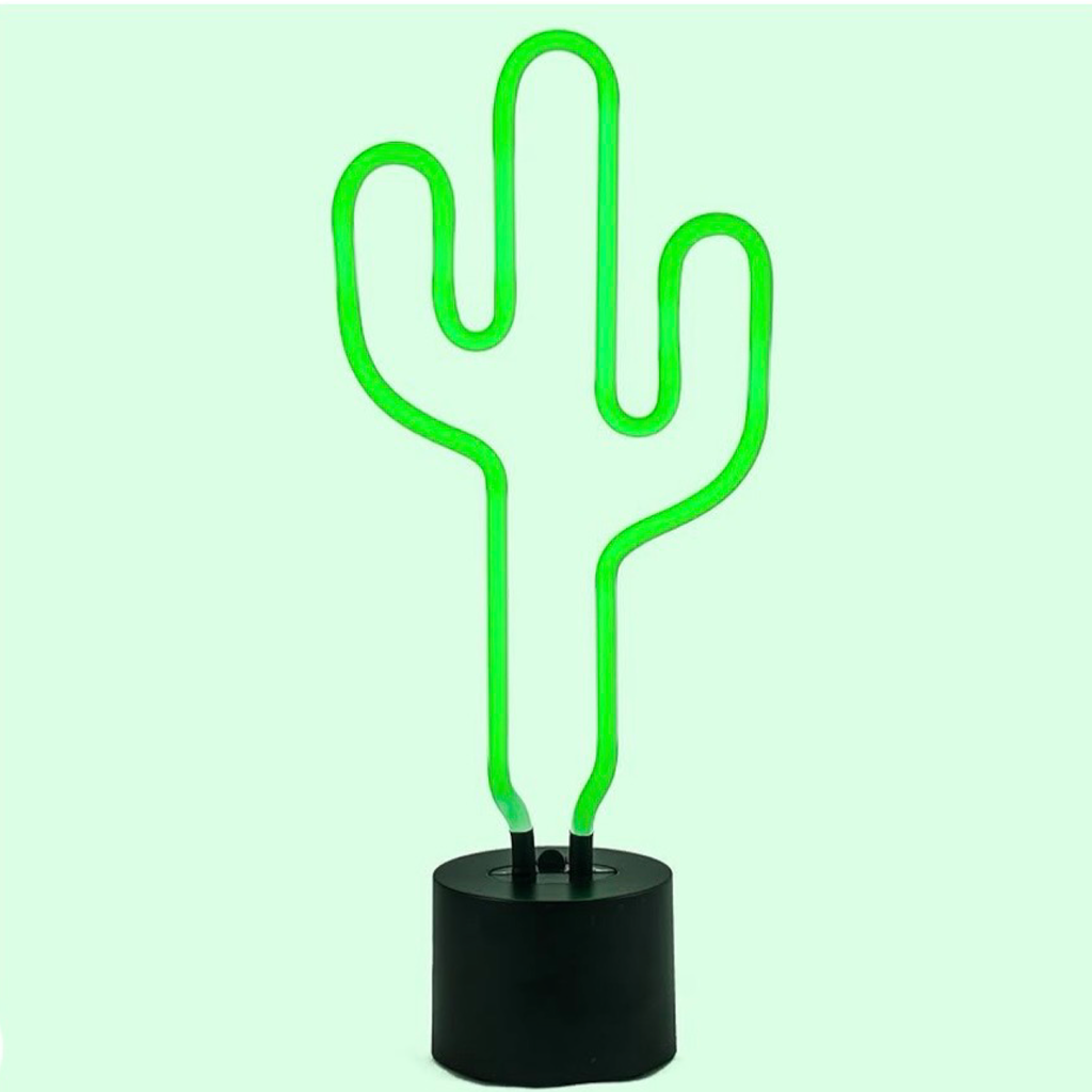 16.5" Neon LED Cactus Light - Home Decor by AMPED