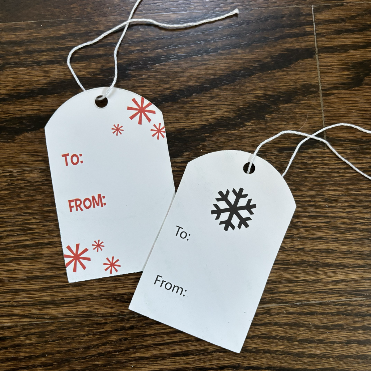 36pk of 4" XL Glitter Gift Tags with Cotton String For Attaching