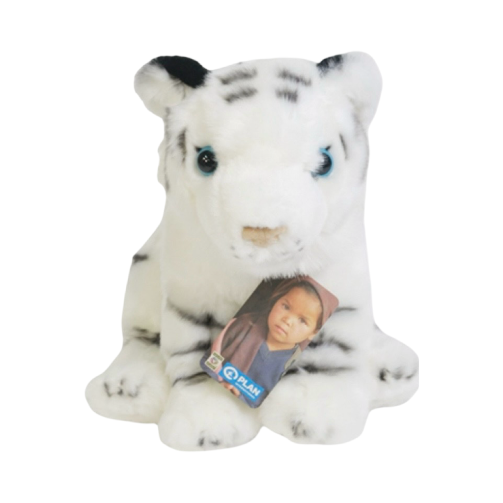 Nature Planet 9" Plush Leopard or Snow Tiger - Soft and Cute!