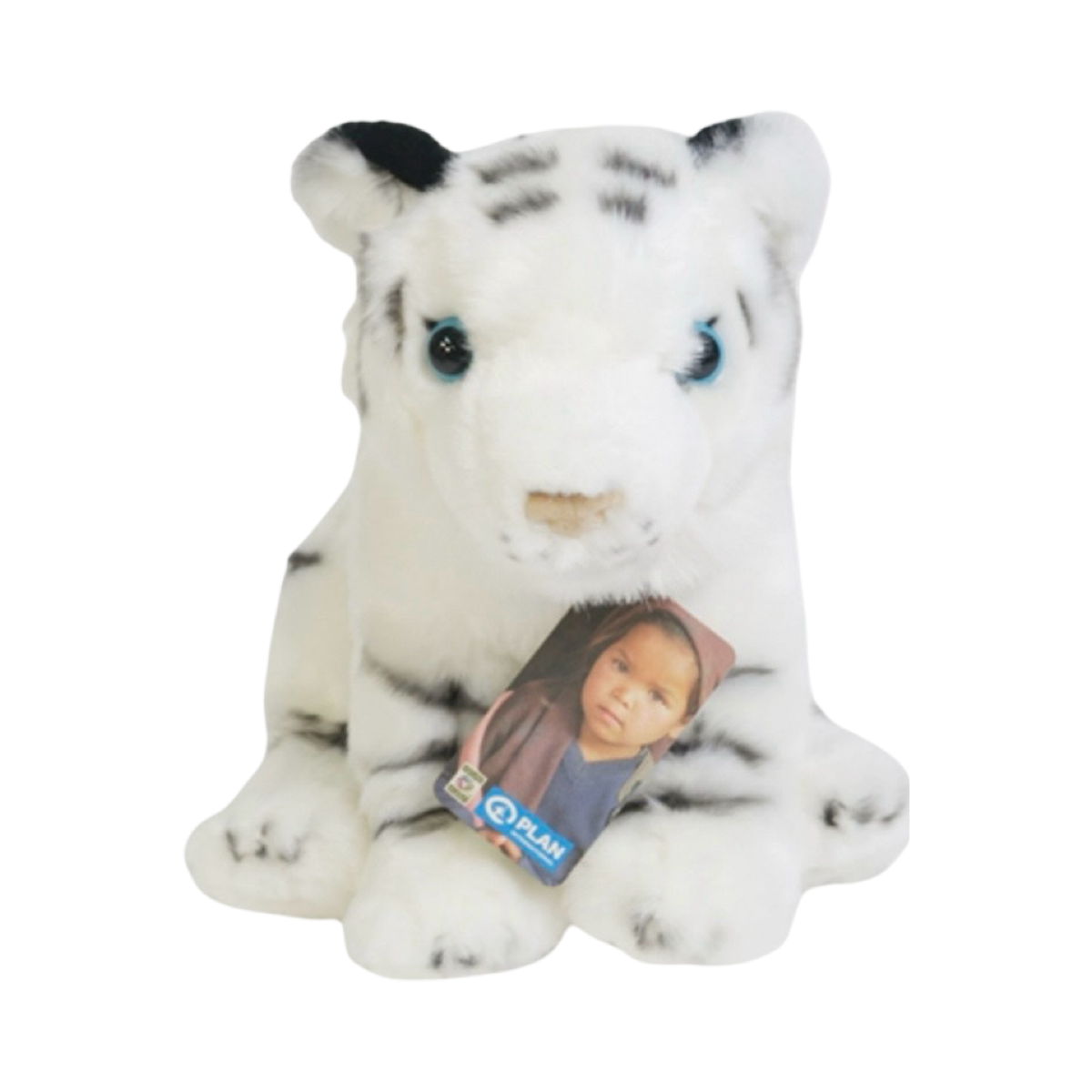 Nature Planet 9" Plush Leopard or Snow Tiger - Soft and Cute!