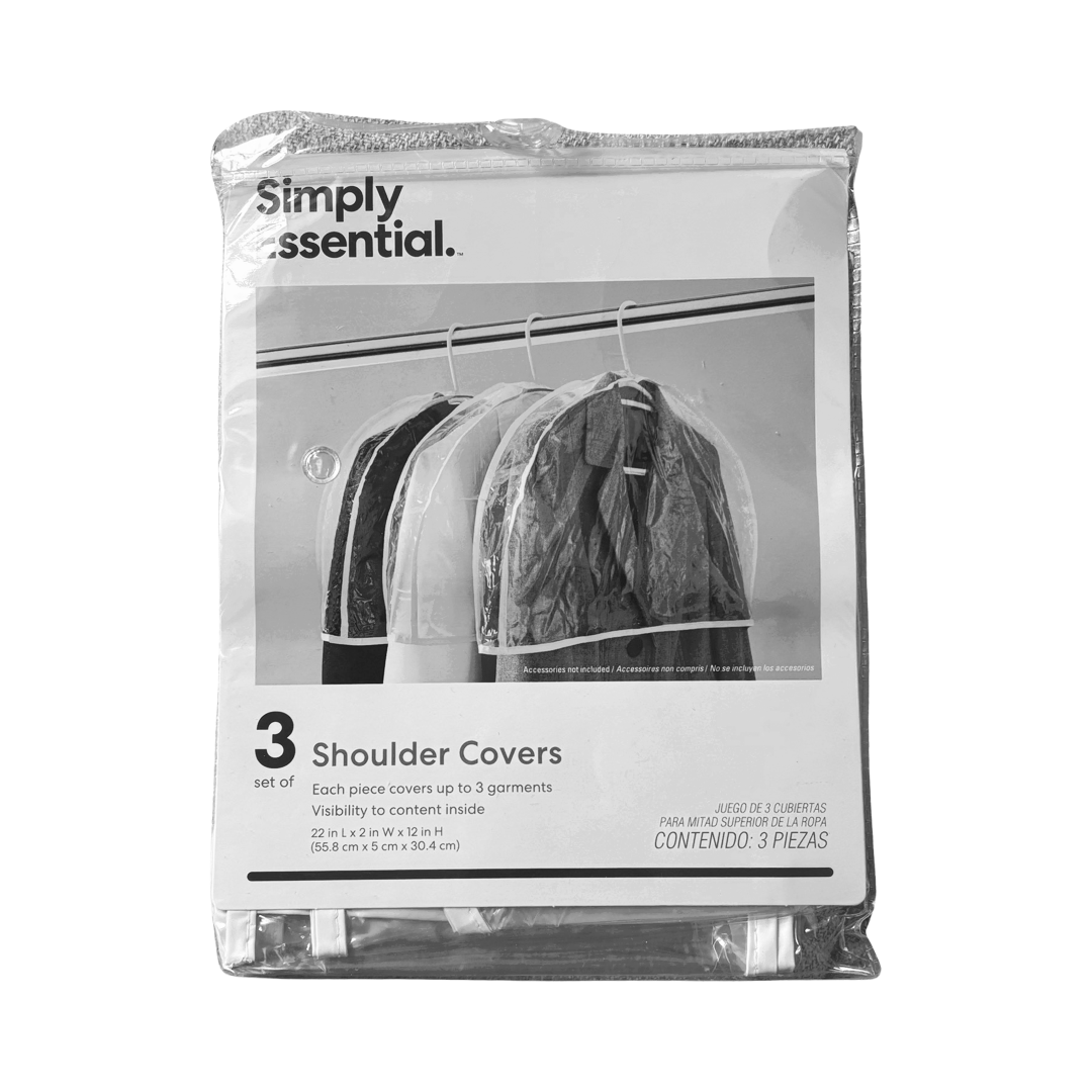 Set of 3 Shoulder Covers, Fits 3 Garments Each - Dust Free Protection