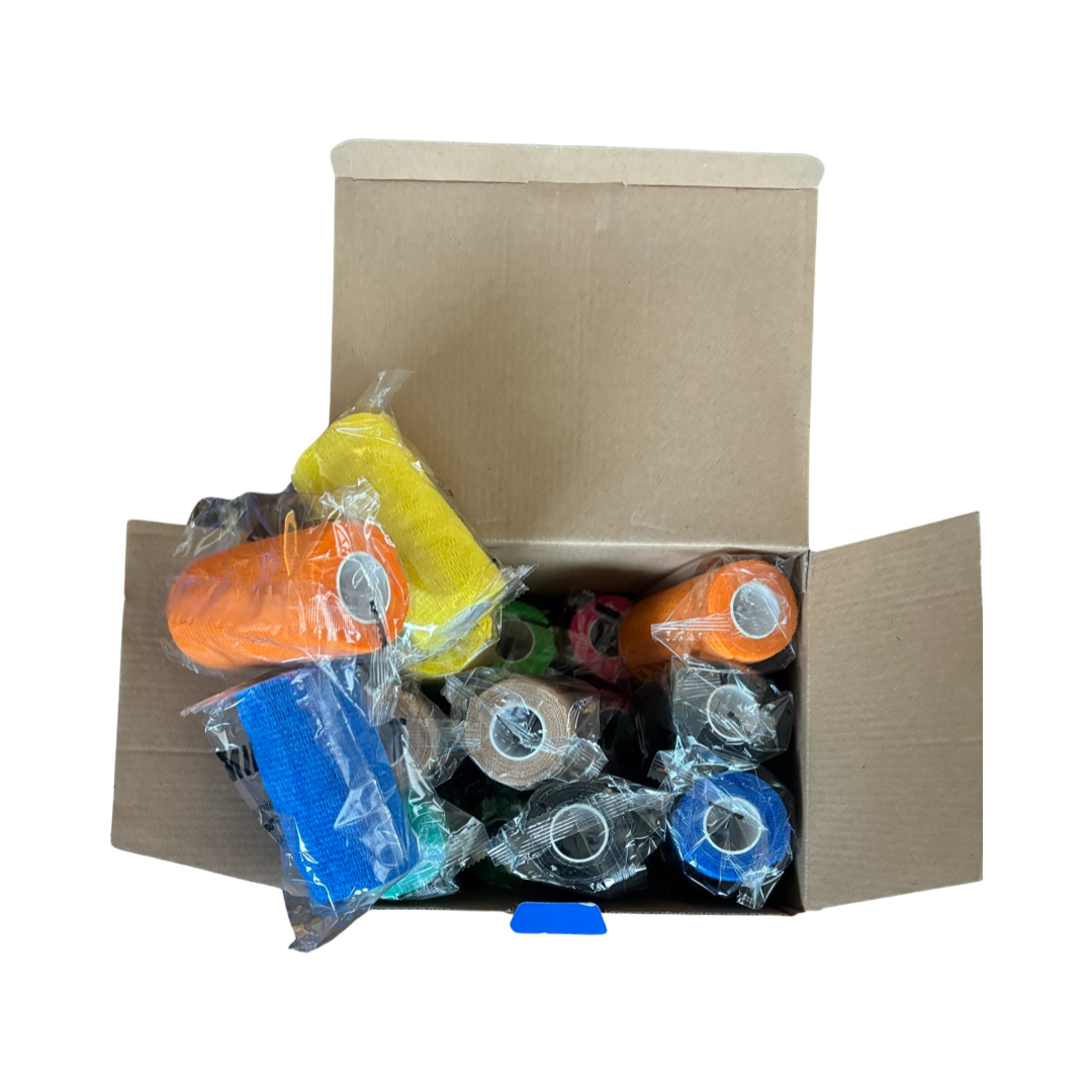 Self Adhesive Tape, Bandages for Sports & Injuries - Individually Wrapped