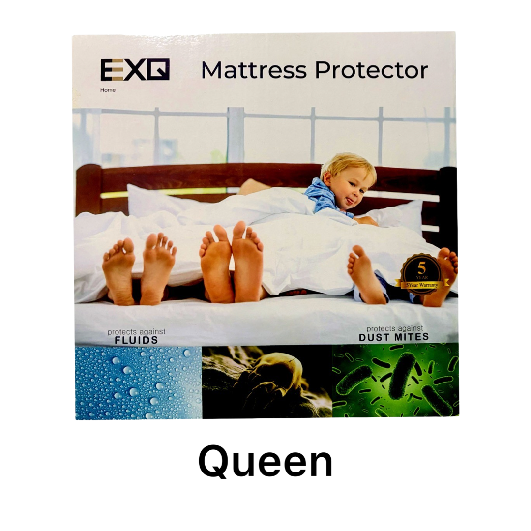 EXQ Premium Waterproof Mattress Protector  w/Deep Pockets - Stop Dust Mites