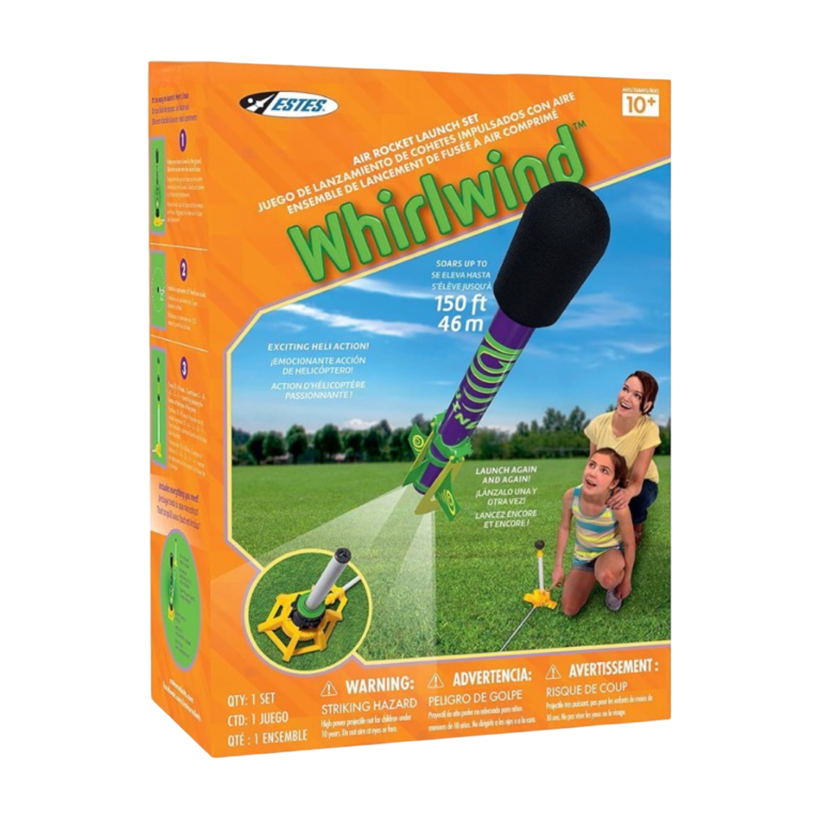 Estes Air Powered Whirlwind Rocket Launcher - Soars 150ft !