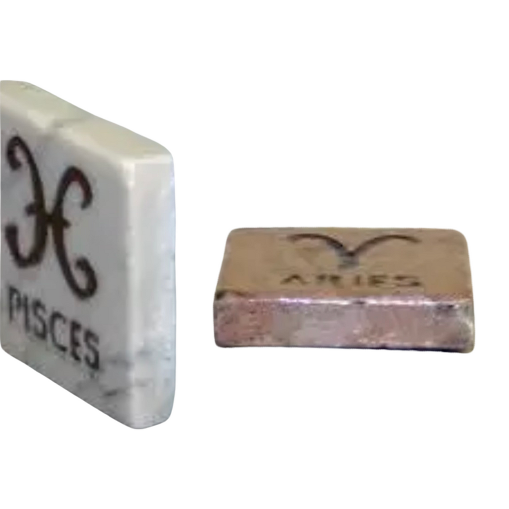 Marble Horoscope Zodiac Sign Magnet - Display Your Astrological Sign Proudly