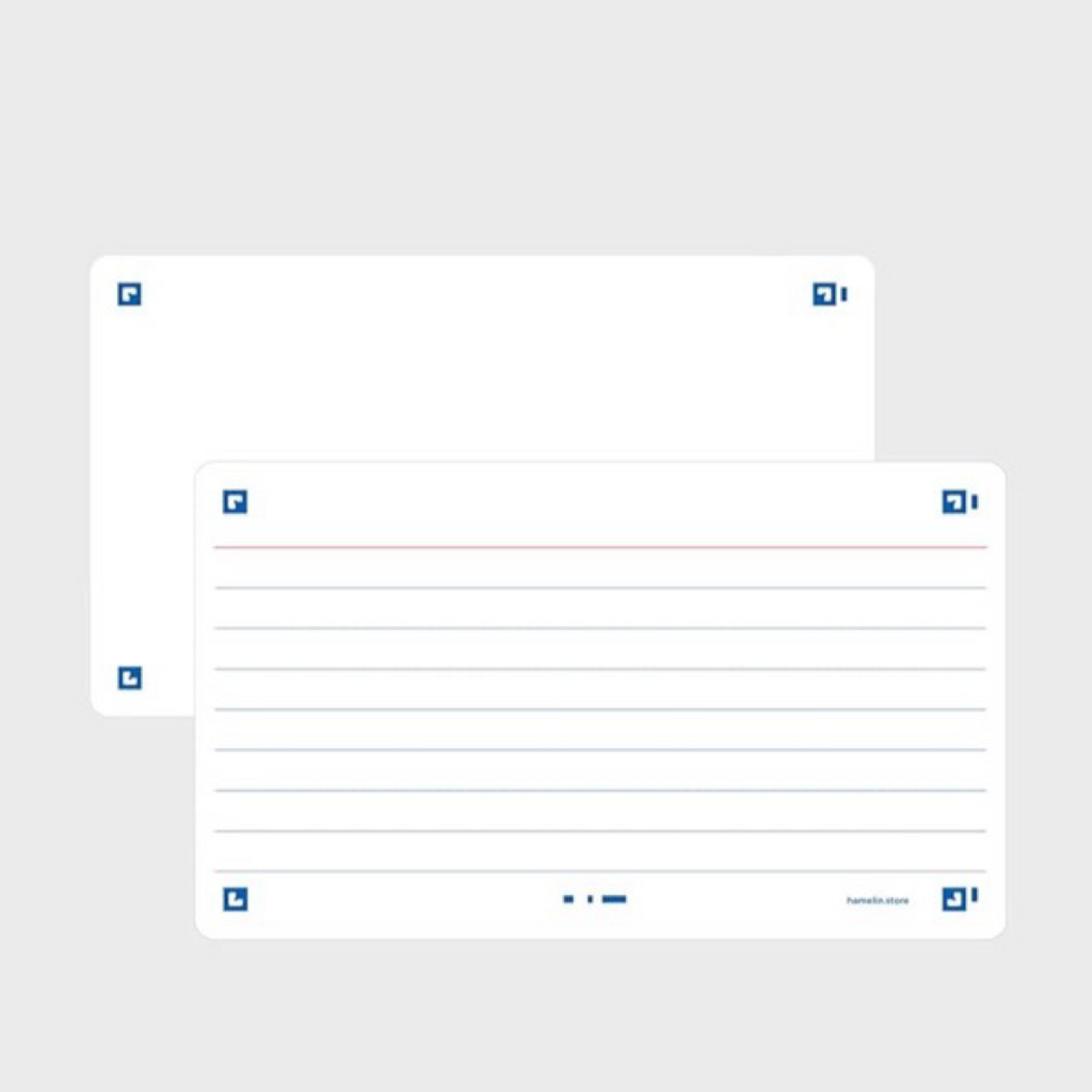 80ct Hamelin White Flash 4 x 6 Flashcards/Index Cards - Super Power's Included