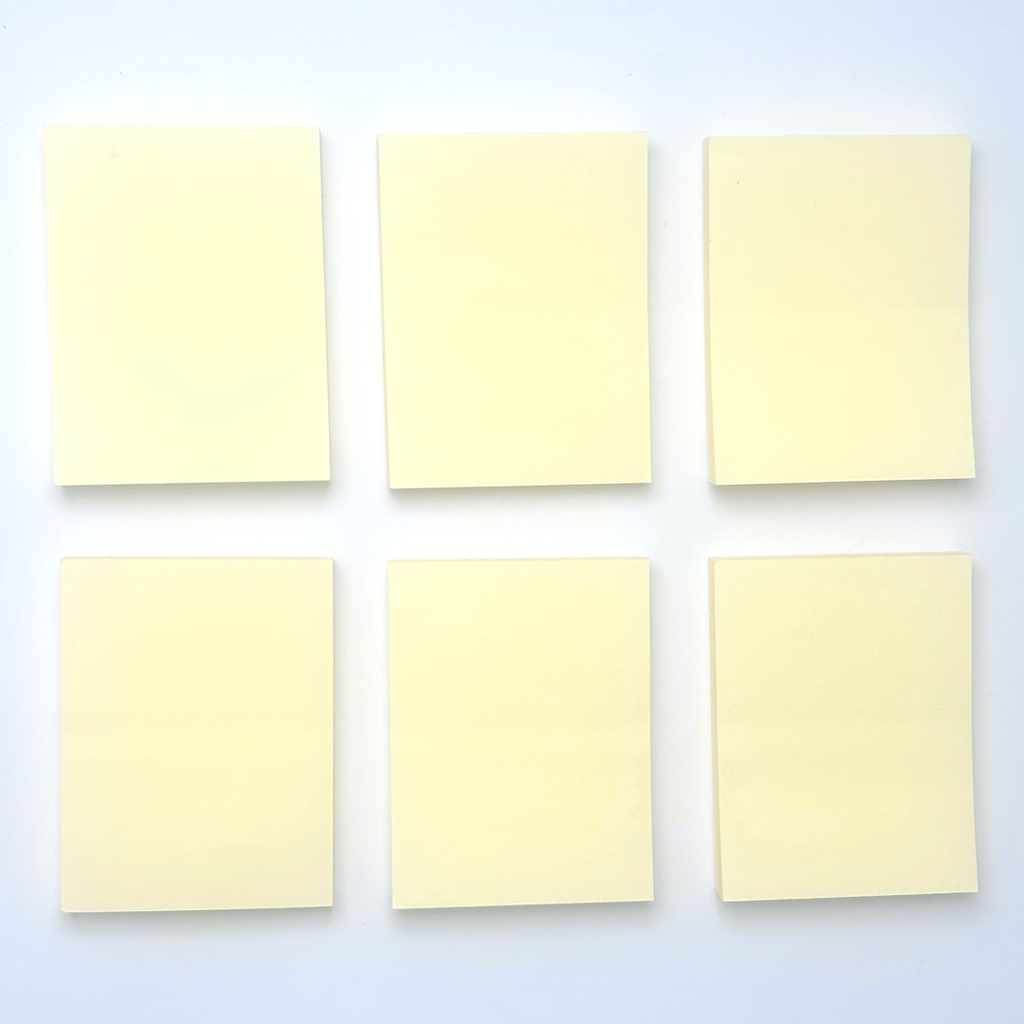 300 Yellow 1.5" x 2" Self Adhesive Sticky Notes - 50 Per Pad