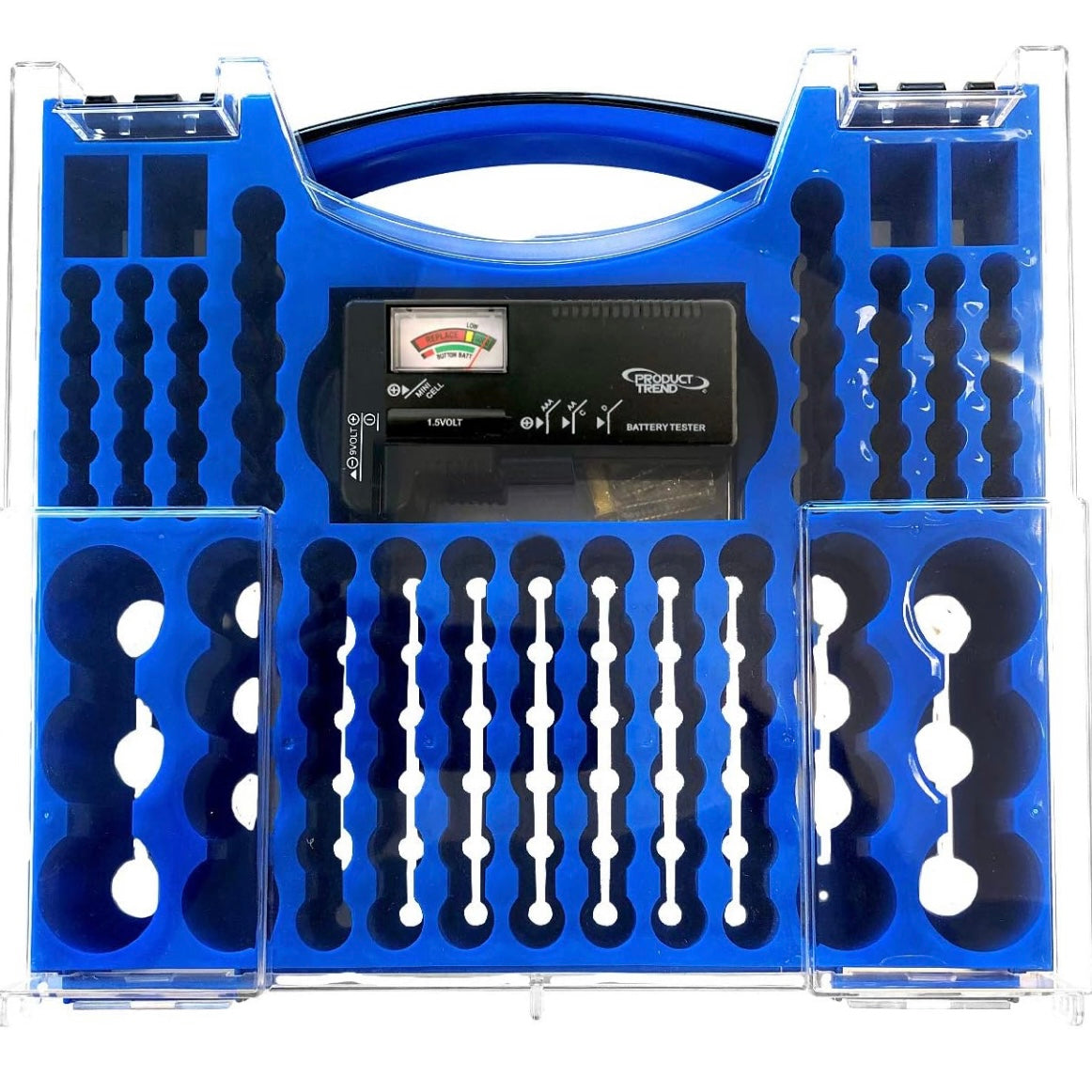 Battery Pro Organizer and Battery Tester, Wall-Mount or Drawer Storage Case