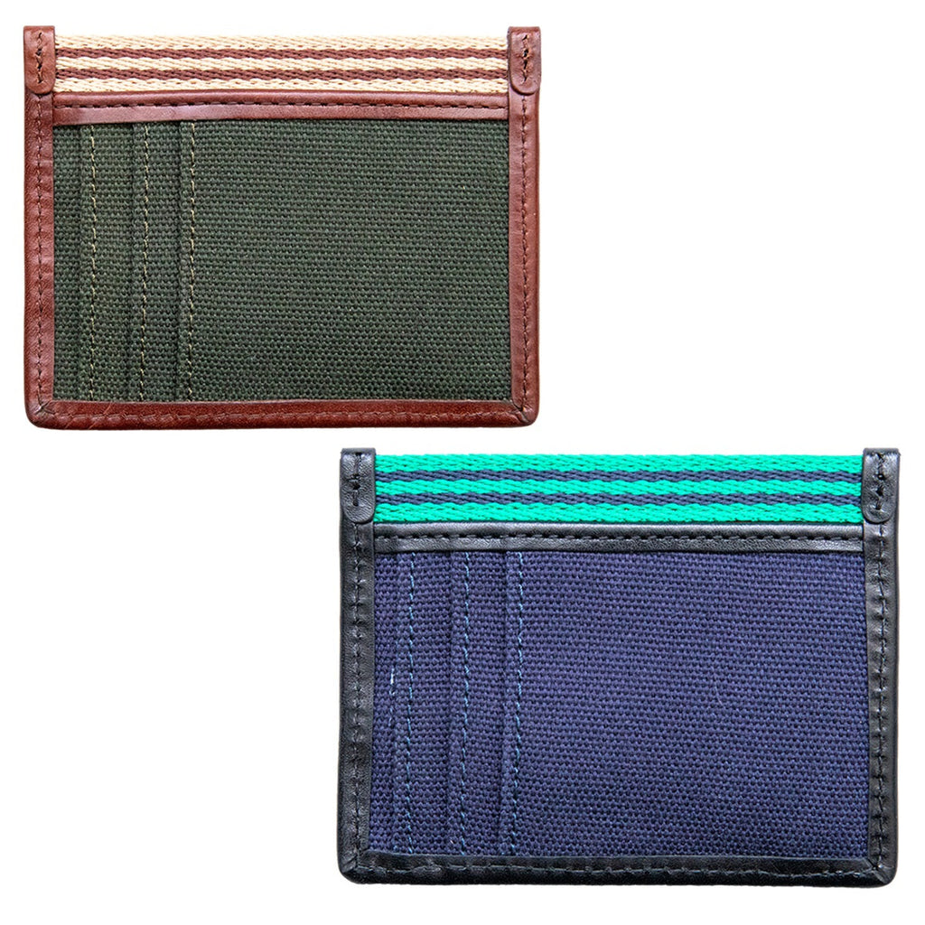 Baekgaard Leather & Canvas Card Case Wallet With Bottle Opener