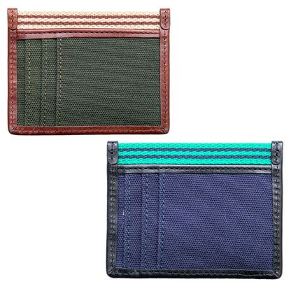 Baekgaard Leather & Canvas Card Case Wallet With Bottle Opener