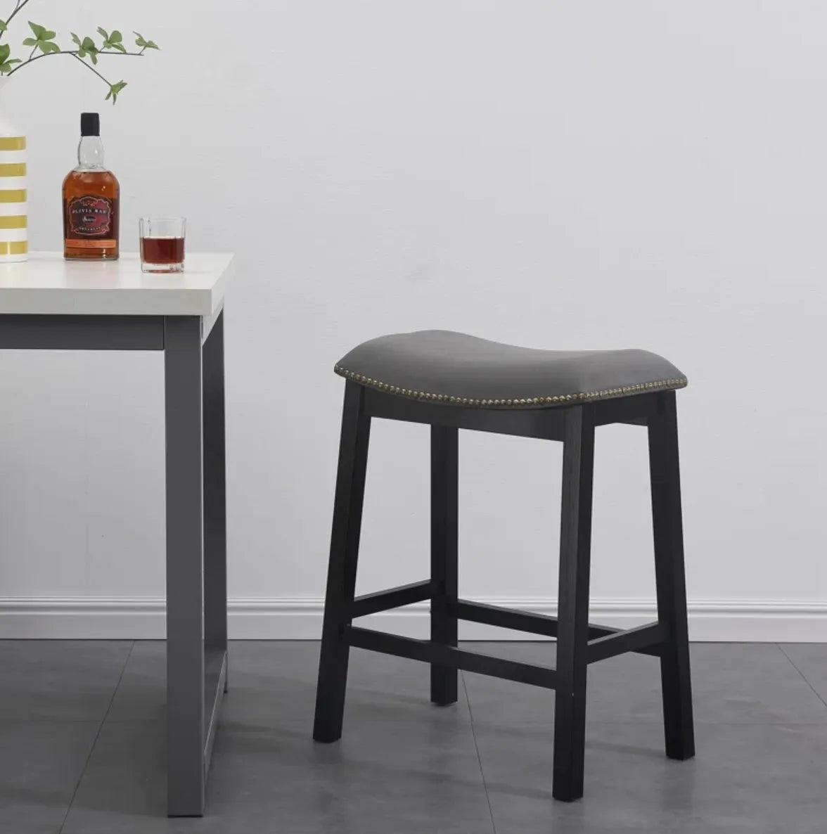 Solid Wood Counter Stool – Choose from 3 colors! SHIPS FREE!
