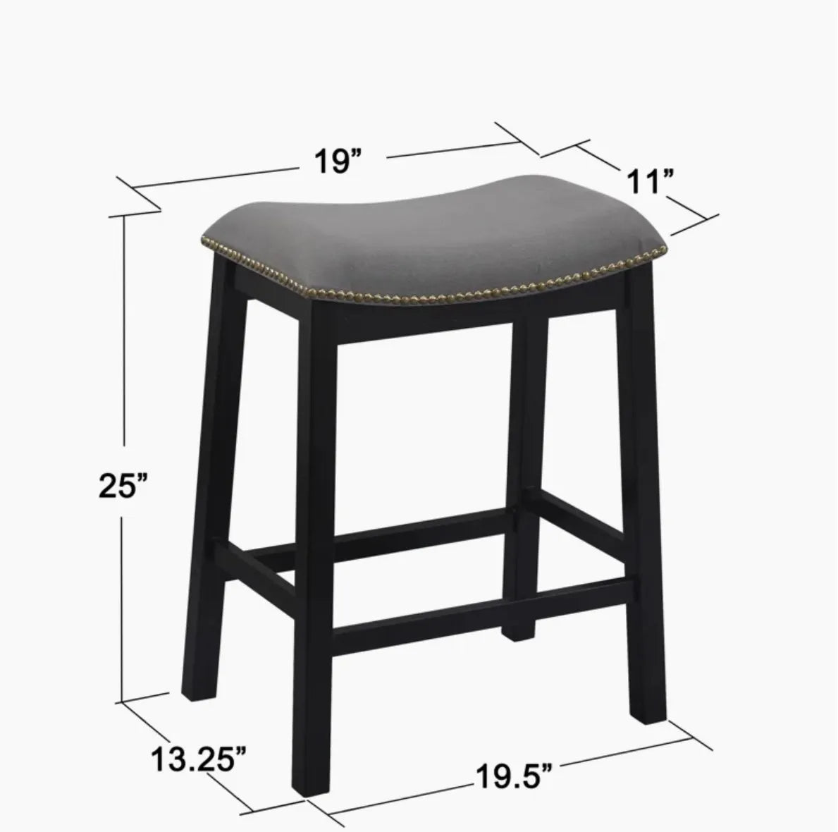 Solid Wood Counter Stool – Choose from 3 colors! SHIPS FREE!