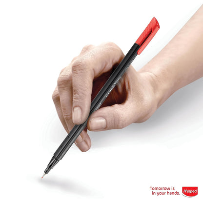 20pk Maped Graph' Peps Fine Tipped 0.4mm Felt Pens--Vibrant Colors!