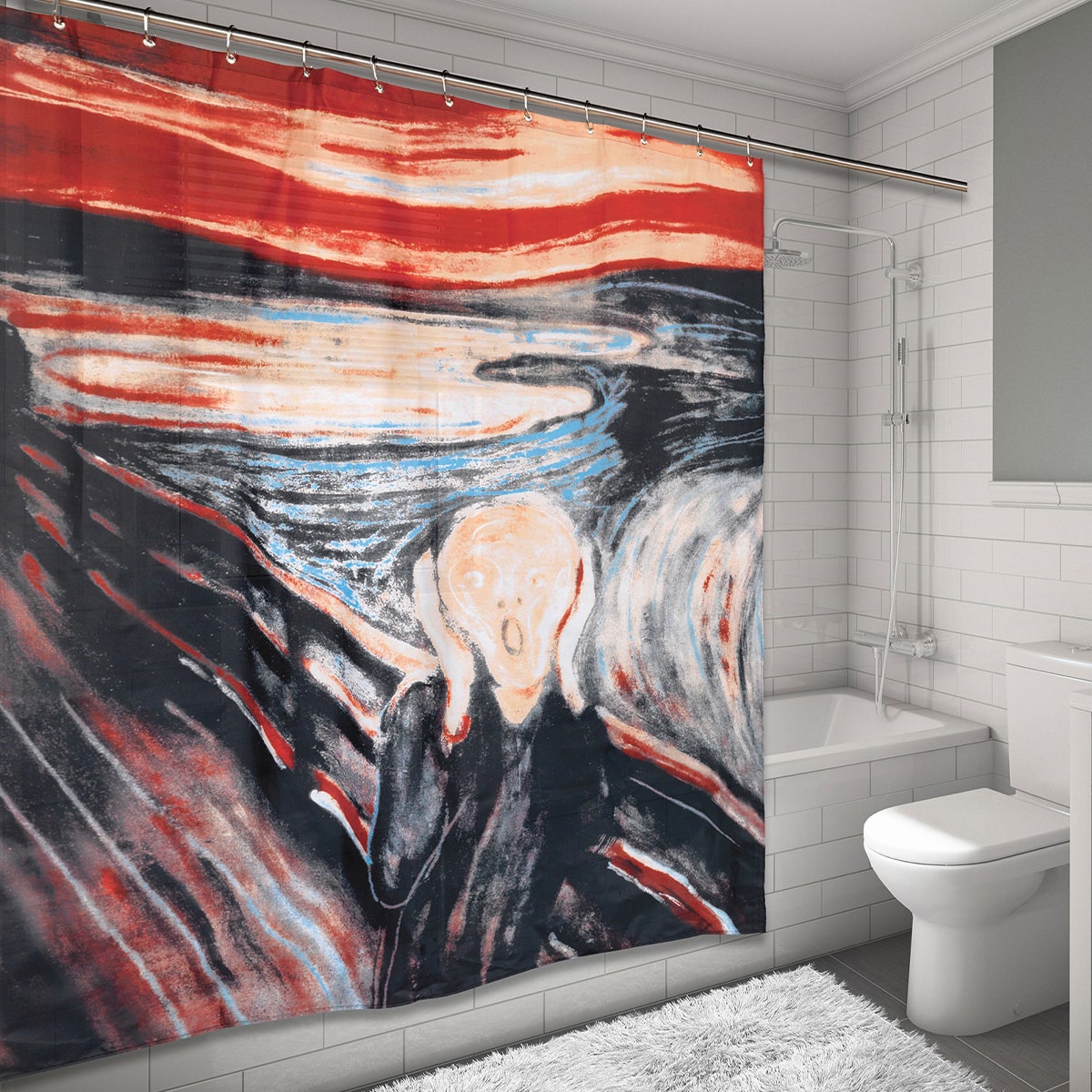 Carnation Museum Collection Fabric Shower Curtain – Fine Artwork