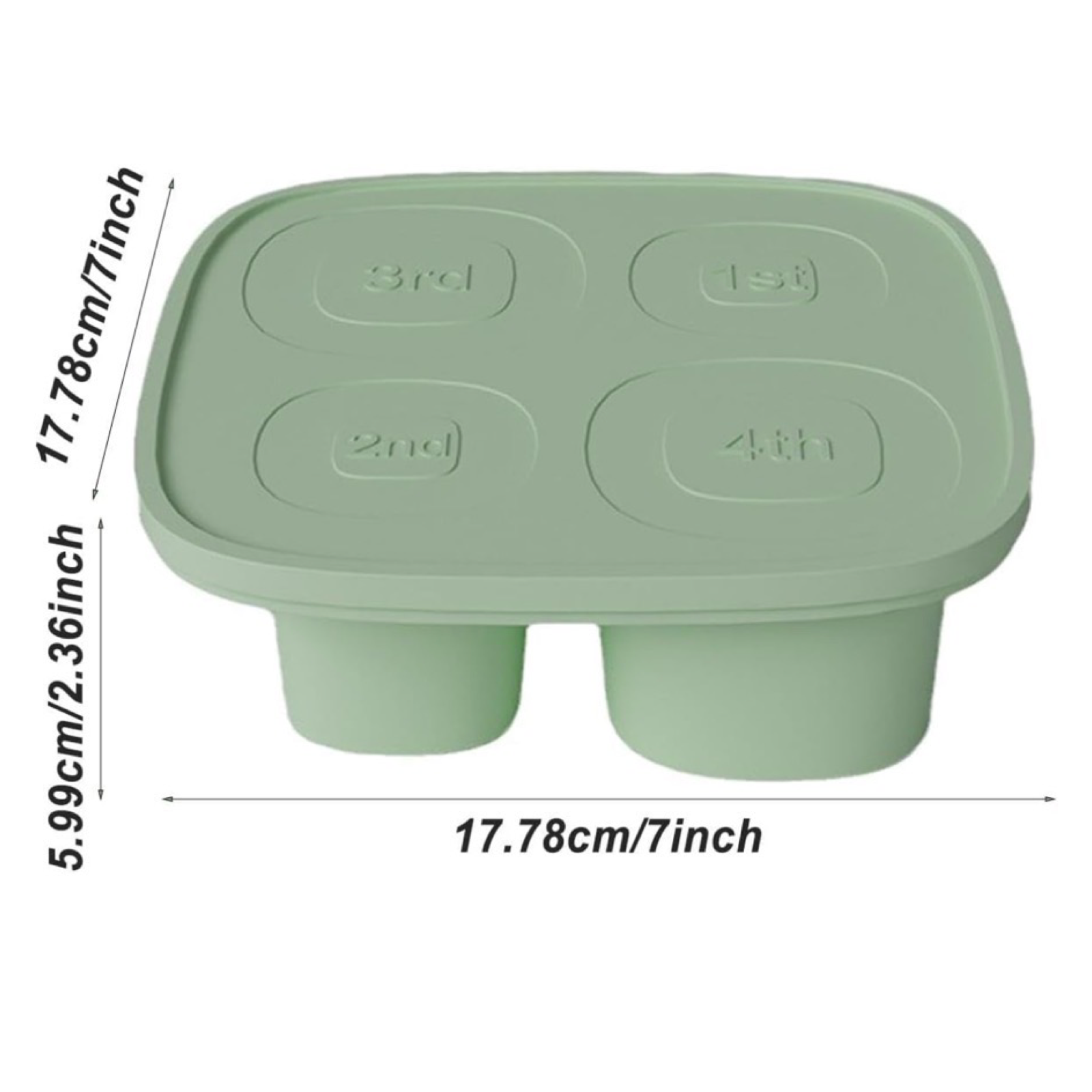 Silicone Ice Cube Tray, Hollow Ice Mold For Stanley Cups & Drinks - w/ Lid