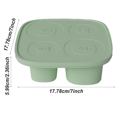 Silicone Ice Cube Tray, Hollow Ice Mold For Stanley Cups & Drinks - w/ Lid