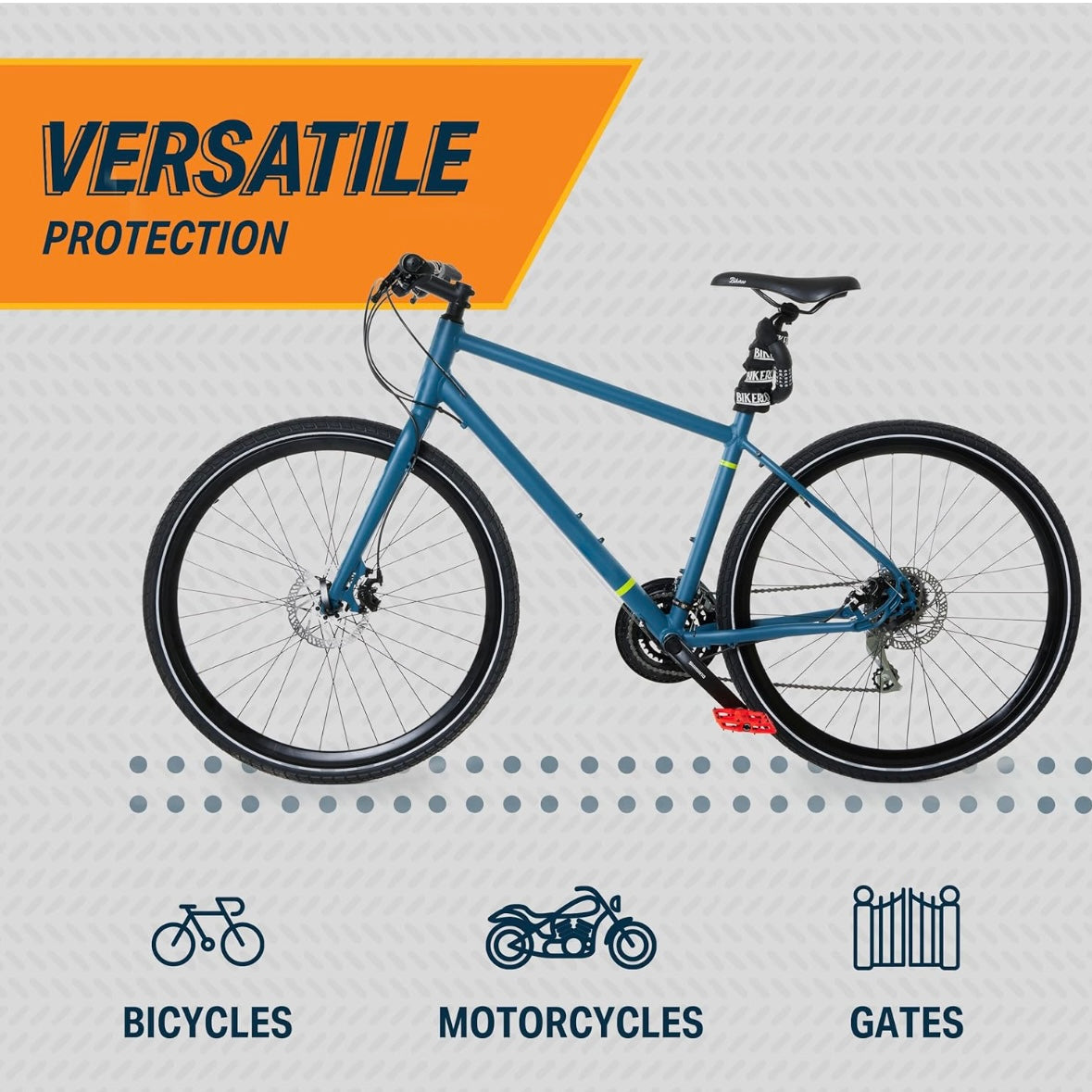 Bikeroo Heavy Duty Unbreakable Bike Lock Combination Chain