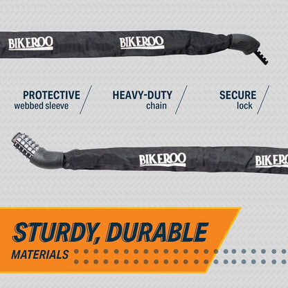 Bikeroo Heavy Duty Unbreakable Bike Lock Combination Chain