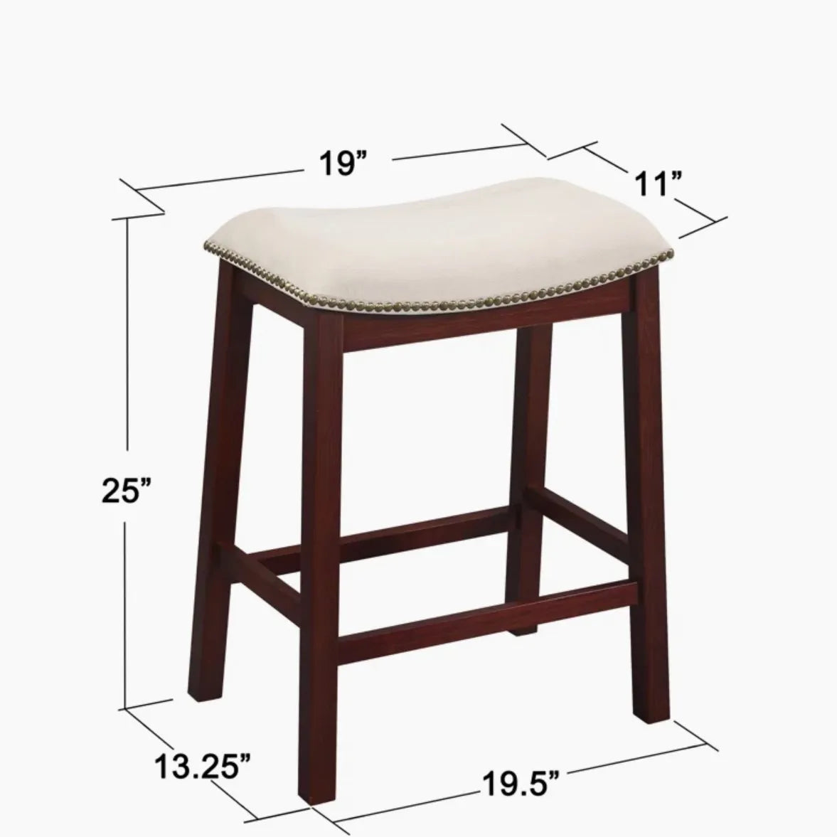 Solid Wood Counter Stool – Choose from 3 colors! SHIPS FREE!