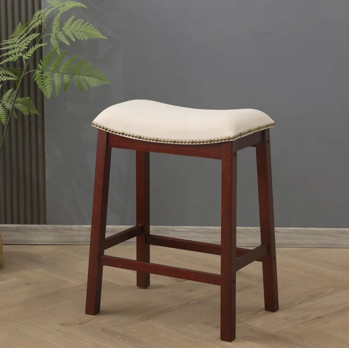 Solid Wood Counter Stool – Choose from 3 colors! SHIPS FREE!
