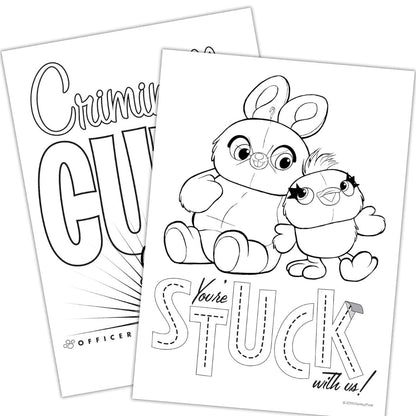 32pg Toy Story 4 Coloring Activity Book With 6 Markers By Bendon