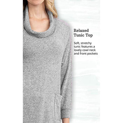 Addison Meadow Women’s Cowl Neck Tunic Sweater – Soft, Stylish