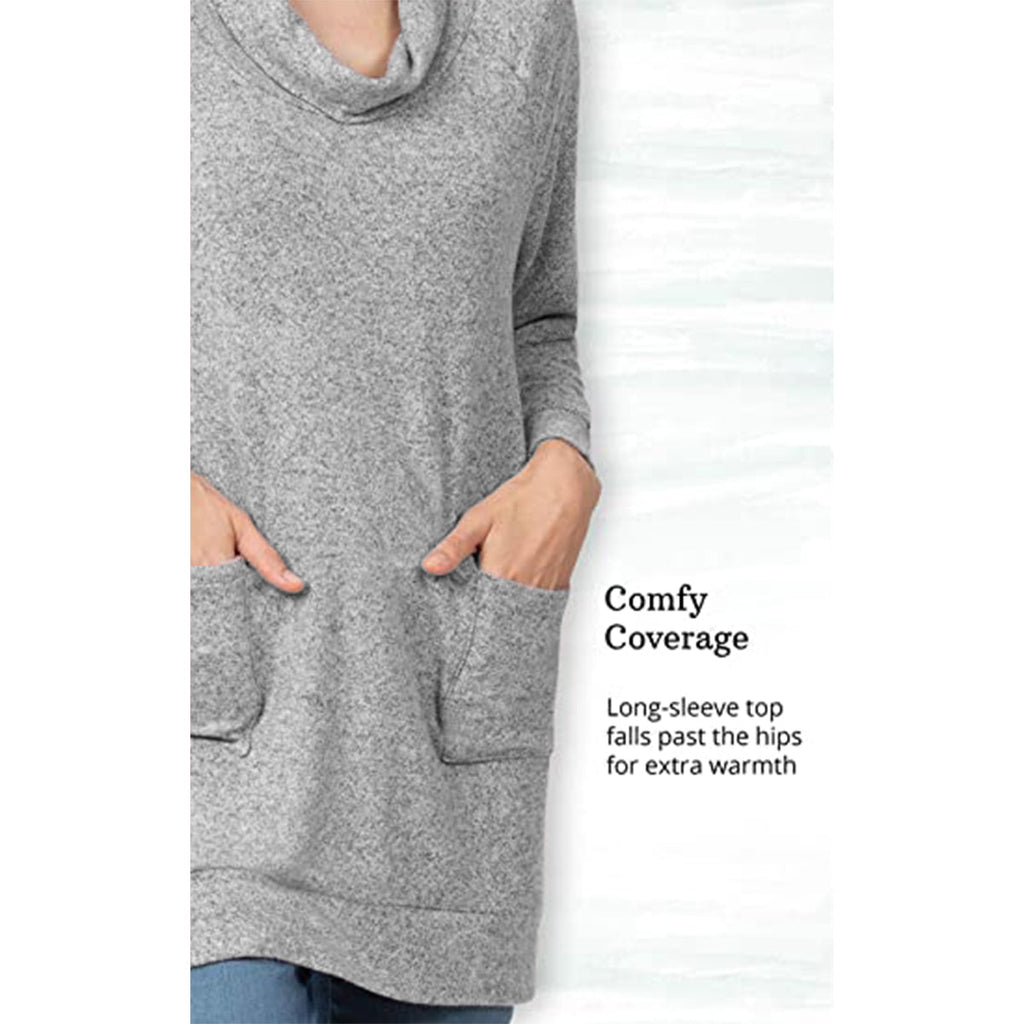 Addison Meadow Women’s Cowl Neck Tunic Sweater – Soft, Stylish