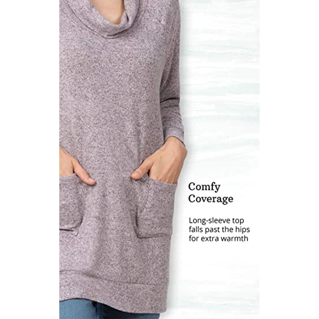 Addison Meadow Women’s Cowl Neck Tunic Sweater – Soft, Stylish