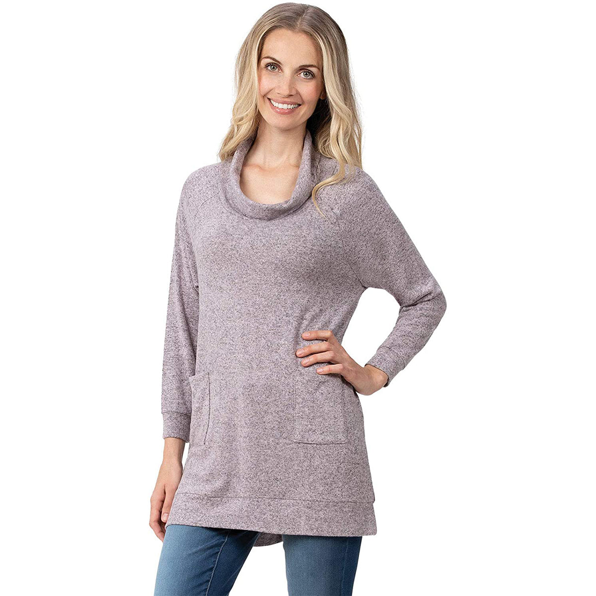 Addison Meadow Women’s Cowl Neck Tunic Sweater – Soft, Stylish