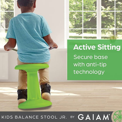 Gaiam Kids Jr. Balance Wobble Stool, Desk Chair - Alternative Seating, Great for ADHD