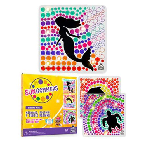 Purple Ladybug SunGemmers Window Art Kit – Mermaid, Dolphin & Turtle Designs
