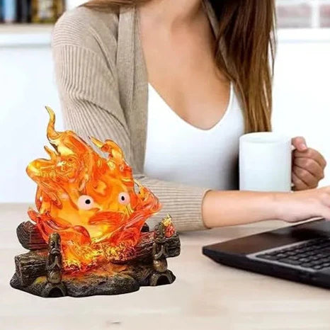 Calcifer  Magical Fire Spirit LED Night Light – Enchanting Anime-Inspired Decor