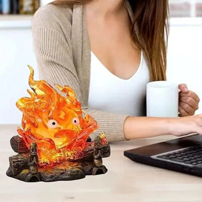 Calcifer  Magical Fire Spirit LED Night Light – Enchanting Anime-Inspired Decor