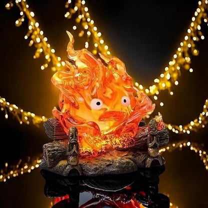 Calcifer  Magical Fire Spirit LED Night Light – Enchanting Anime-Inspired Decor