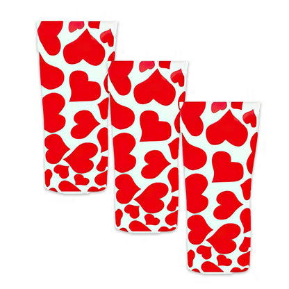 3pk Foldable Plastic Flower Vase – Reusable, Space-Saving Event Decor