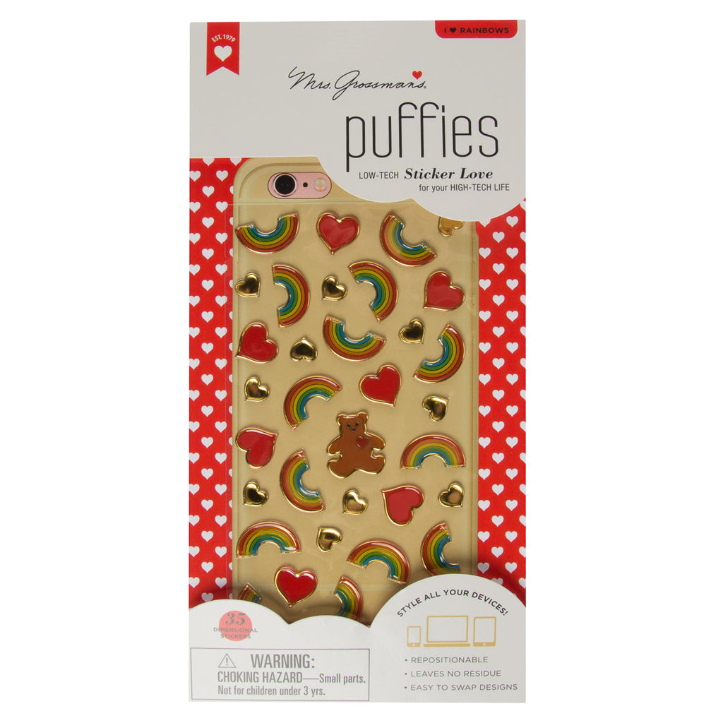 Mrs. Grossman's Metallic Puffy Stickers – Style Tech Devices