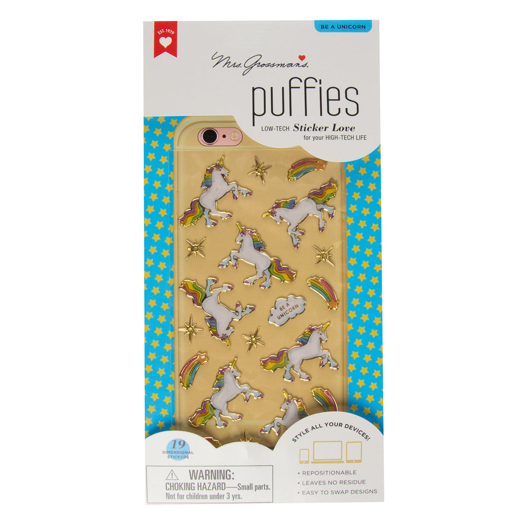 Mrs. Grossman's Metallic Puffy Stickers – Style Tech Devices