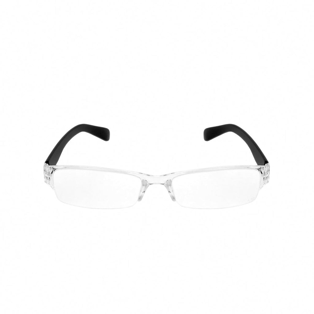 Shark Eyes Semi-Rimless Reading Glasses & Case for Men & Women