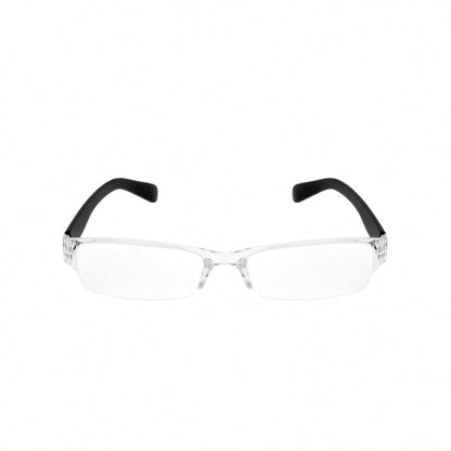 Shark Eyes Semi-Rimless Reading Glasses & Case for Men & Women