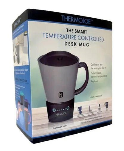 ThermoJoe Smart Heated Mug – Cordless, Battery Powered, Adjustable Temp, 14oz FREE SHIPPING!