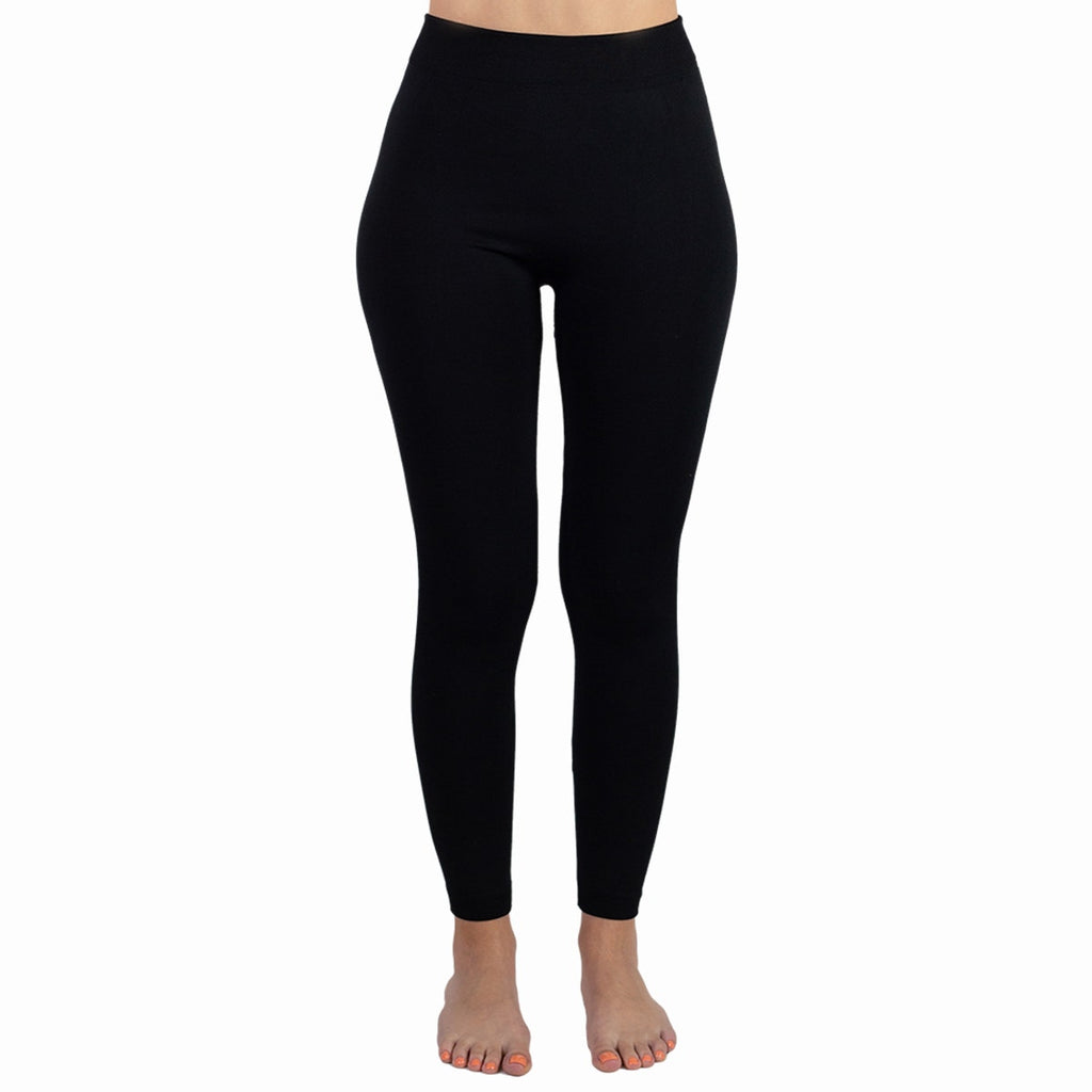 3pk TruFit Women's Fleece-Lined High-Waist Full-Length Leggings
